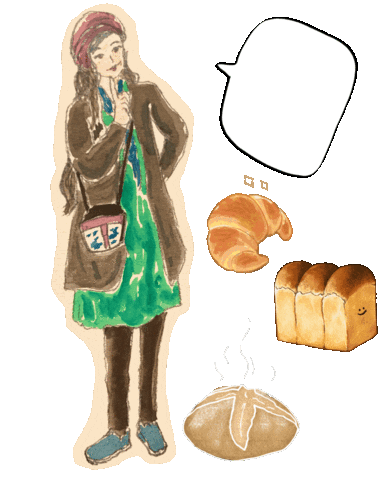 Girl Bread Sticker