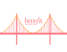 san francisco pink Sticker by Benefit Cosmetics