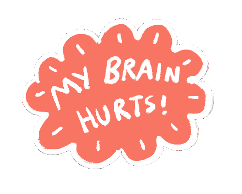 Thinking Think Sticker by Abitan