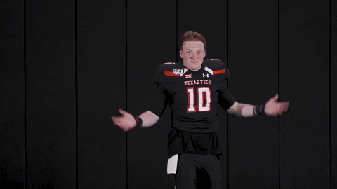 Texas Tech Red Raiders Football Reaction Pack GIF by Texas Tech Football