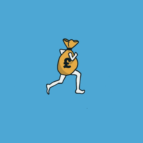 RunForHeroes money run running gold GIF