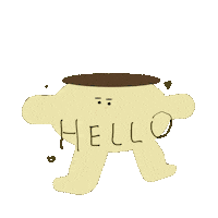 Pudding Hello Sticker