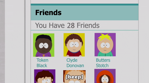 kenny mccormick friends GIF by South Park 