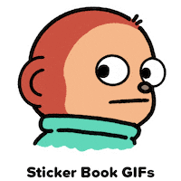 Look Looking Sticker by Sticker Book iOS GIFs
