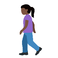 emojivid woman emoji walking activity Sticker