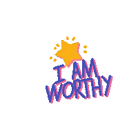 I Am Worthy Sticker