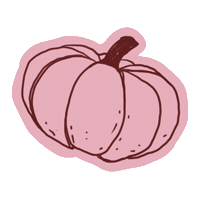 Autumn Pumpkin Sticker