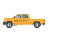 henselphelps truck blue collar groundbreaking aec Sticker