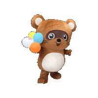 Raccoon Dog Hello Sticker by KUWAZAWA-Holdings