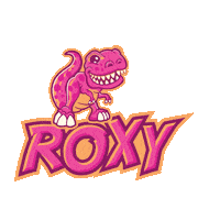 AutumnOaks pink racing winning dinosaur Sticker