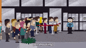 black friday crowd GIF by South Park 
