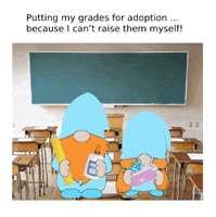 School Gnome GIF