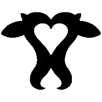 HemmeMilch love animal kuh milch Sticker