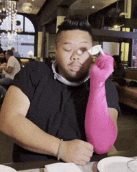 Pink Laughing GIF
