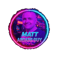 Video Games Vintage Sticker by Matt the Arcade Guy