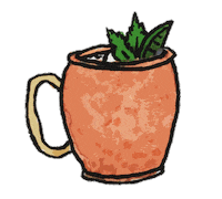 Apres Ski Cocktail Sticker by Pretty Whiskey / Alex Sautter