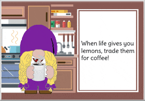Gnome Coffee Addict GIF