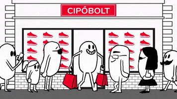 Happy Shopping Spree GIF by domibacskai