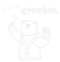 Bear Crochet Sticker