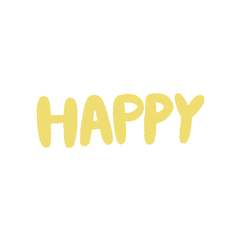 Happy Text Sticker