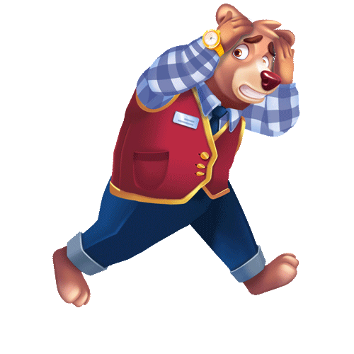 Happy Bear Sticker by Bingo Blitz