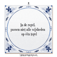 Nl Wijsheid Sticker by Tegelspreuken.nl
