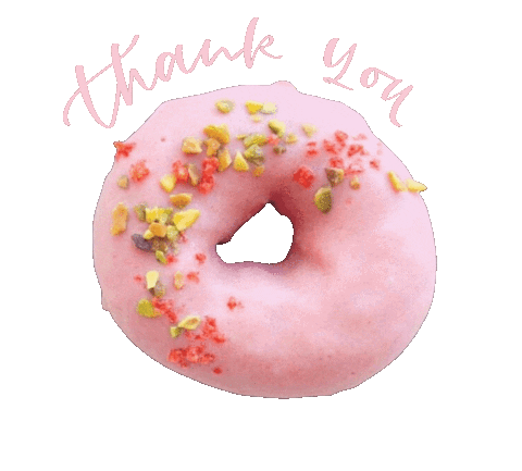 Pink Thanks Sticker