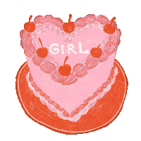 Heart Girl Sticker