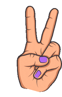 Peace Hands Sticker by Wpg Duo