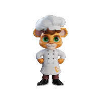 Chef Dinner Sticker by Leo and Loona