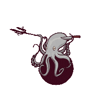 Octopus Kraken Sticker by Cereal