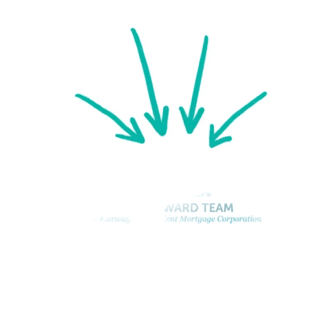 Teal Arrows Pointing To The Howard Team At Fairway GIF by The Howard Team at Fairway