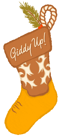 Cowboy Stocking Sticker