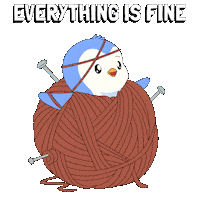 Nervous Its Fine Sticker by Pudgy Penguins