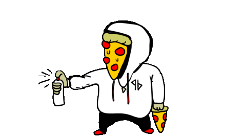 Stranger Things Pizza Sticker by deladeso