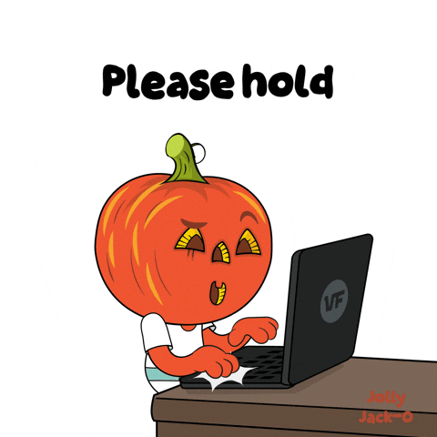 Please Hold Customer Service GIF by VeeFriends