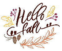 Hand Drawing Fall Sticker