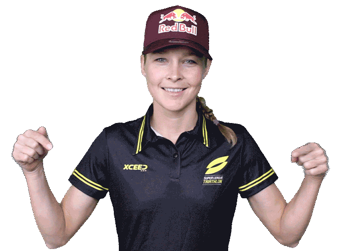 Swipe Athlete Sticker by Super League Triathlon