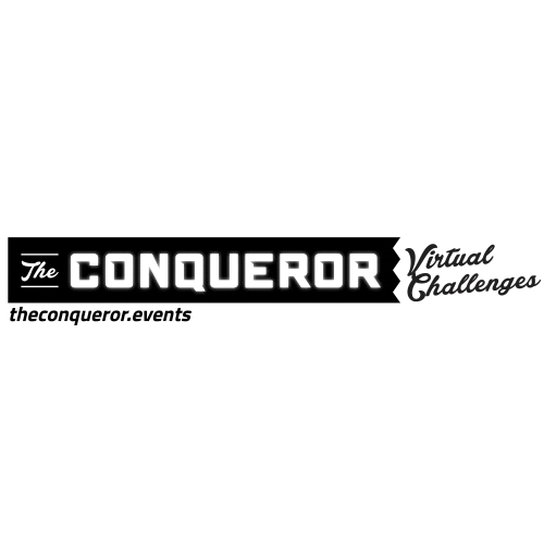 The Conqueror Virtualfitness Sticker by My Virtual Mission + The Conqueror Events