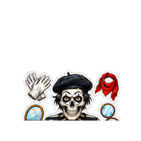 Halloween Skull Sticker