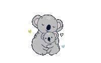 Corazon Koala Sticker by Bellabu Bear