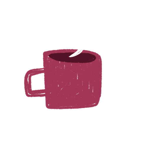 rabeccky hot coffee fall tea Sticker