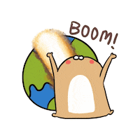 yukiyu4384 angry explosion boom bang Sticker