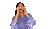 ComedianHollyLogan hello hey yo yelling Sticker