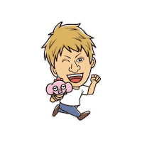 イラスト 走る Sticker by PHADS