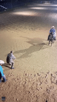 Horse Drags Rodeo Daredevil Through Mud in Western Arkansas