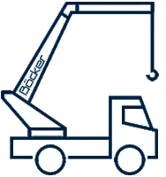 Crane Carpenter Sticker by Böcker Maschinenwerke
