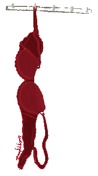 Ladyyyland feminism allegedly red bra ladyyyland Sticker