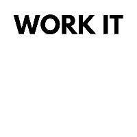Working Work It Sticker by Whitney Bogaert