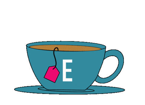 Cup Of Tea Sticker by Elizabeth Goddard